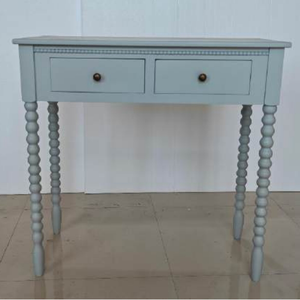 Table <span class=keywords><strong>console</strong></span> classique <span class=keywords><strong>en</strong></span> <span class=keywords><strong>bois</strong></span> blanc avec un large tiroir pour meubles de couloir - Product Image 4