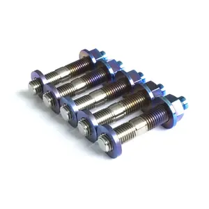 Titanium Uitlaat Bolt Kit Sets Precisie Custom Titanium Automotive Uitlaatpijp Kit Bouten, Moeren En Ringen