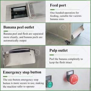 Nuevo Pelador y Cortador Manual de Plátanos Verdes Pequeños con Acero Inoxidable 304, Máquina de Procesamiento de Frutas de Alta Eficiencia - Product Image 4