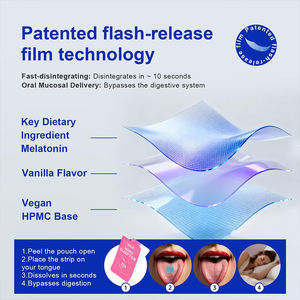 Tiras Orales para Dormir OEM/ODM con Melatonina y L-Teanina para la Relajación de Adultos y un Mejor Descanso - Suplemento Dietético - Product Image 4