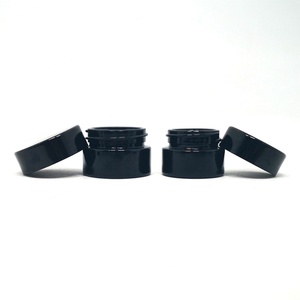 En stock – Petits pots de crème gel pour les yeux 5g, noirs, en verre violet foncé, rechargeables, anti-UV, avec couvercles, pour cosmétiques et soins de la peau - Product Image 4