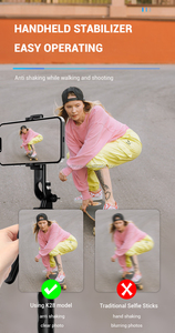 K28 - <span class=keywords><strong>Palo</strong></span> Selfie Extensible de 1.75 m, Trípode para Teléfono, <span class=keywords><strong>Palo</strong></span> Selfie para Vlog/Selfie/Video, 360 Grados, Todo en Uno, Retráctil, de Aluminio - Product Image 6
