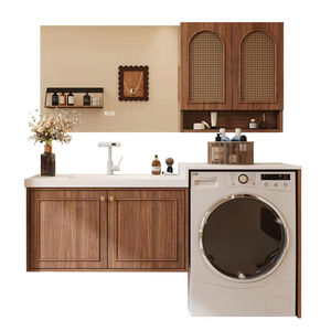 Armoire à pharmacie suspendue artistique avec miroir, style moderne, <span class=keywords><strong>meuble</strong></span>-lavabo <span class=keywords><strong>de</strong></span> <span class=keywords><strong>salle</strong></span> <span class=keywords><strong>de</strong></span> <span class=keywords><strong>bain</strong></span> flottant <span class=keywords><strong>de</strong></span> luxe - Product Image 4