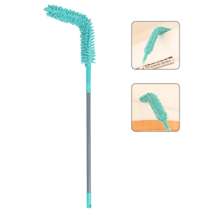 Khăn Lau Bụi Vi Sợi Bền Màu Xanh Dương Với Cột Mở Rộng Kính Thiên Văn Và Máy Hút Bụi Tay Cầm Dài Cho Đồ Nội Thất - Product Image 3