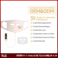 Masque facial et cervical LED infrarouge en silicone 4 couleurs Keroro 2026 – Thérapie par la lumière LED pour la beauté
