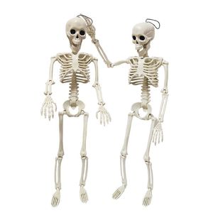 Décoration d'Halloween et de Thanksgiving : Mini-squelette articulé de 40 cm, en plastique, pour festival des fantômes, nouveauté très demandée pour une ambiance effrayante - Product Image 3