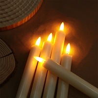 Bougies LED longues, bougies électroniques, lampe sans fumée, télécommande, décorations pour festivals, fêtes, anniversaires.