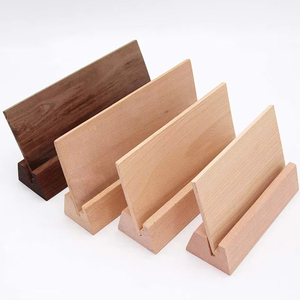 Tùy Chỉnh Hình Dạng Sồi Bằng Gỗ Lịch Cơ Sở Ảnh Đứng Thẻ Đứng Gỗ Cơ Sở Bệ Đứng Hiển Thị Sản Phẩm Bằng Gỗ Sản Xuất - Product Image 5