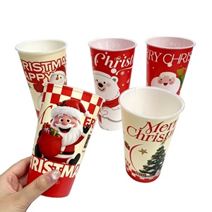 16oz 24oz Christmas IML PP Injection <b>Cups</b> with Lid 500ml 700ml Wholesale <b>Plastic</b> Milk Tea Juice Coffee <b>Cups</b> Mixed 5 Patterns - Product Image 4