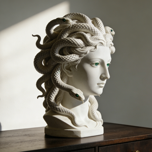 Scultura in Resina del Busto di Medusa - Decorazione di Alta Gamma per la Casa Ispirata alla <span class=keywords><strong>Mitologia</strong></span> <span class=keywords><strong>Greca</strong></span>, Scultura Personalizzata Bozhi Art - Product Image 6
