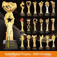 Trophée élégant en alliage de zinc sculpté, gravure personnalisable, design étoile à cinq branches – Prix d'honneur de grande valeur pour les concours de danse