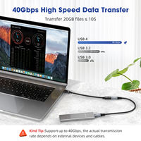 SYONG 40Gbps USB4 USB-C Verlängerungskabel 240W Thunderbolt 4, 8K60Hz Kompatibel mit Hub, Dock, Monitor, iPhone 17, MacBook Extern