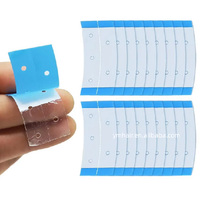 Ruban adhésif double face invisible ultra-résistant, mini-bandes bleues pour toupets, extensions capillaires et perruques, 36 unités/paquet