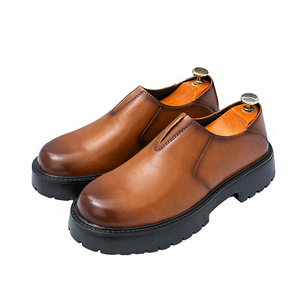Zapatos de Vestir de Plataforma con Punta en Pico de Piel Sintética para Hombre, Estilo Moderno, Primavera, Verano, Otoño - Product Image 4