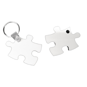 Pièce de <span class=keywords><strong>puzzle</strong></span> imprimée personnalisée <span class=keywords><strong>porte</strong></span>-clés en <span class=keywords><strong>bois</strong></span> ébauches de sublimation à un prix - Product Image 1