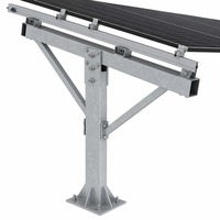 Système de montage solaire agrivoltaïque sur terrain herbeux, structure de support photovoltaïque au sol pour fermes commerciales
