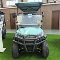 4 Kendaraan Golf Listrik Bertenaga Baterai Lithium dengan Motor AC 60V, Tugas Berat, dan Lampu LED untuk Pelabuhan, Stadion, Pertanian, Berburu