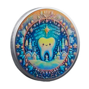 Tandenfee 3D Die-Cast verzamelmunten set met gouden & zilveren opties Sneeuwfee kunst speciale winter aandenken voor kinderen - Product Image 6