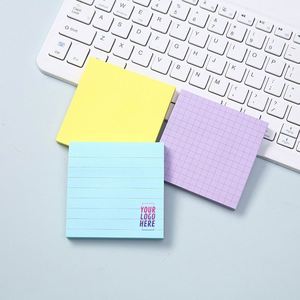 Notas Adhesivas Fluorescentes Personalizadas con Blocs de Notas Rayados y Pestañas de Índice Cuadradas, Notas Adhesivas Reposicionables para Oficina y Promociones - Product Image 1
