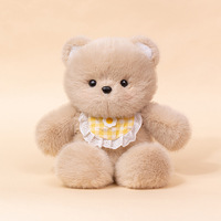 Jouet animal en peluche mignon pour enfants, décoration en peluche douce avec nœud, matériau en peluche super doux, couette en maille de remplissage en coton PP