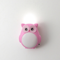 Lampe de nuit W004 en forme de hibou, interrupteur, lumière de nuit à brancher, pour enfants, pour chambre de bébé, cadeau de vacances pour enfants