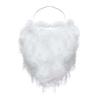 Masque de fête de Noël pour le maquillage, décoration de barbe blanche de Père Noël