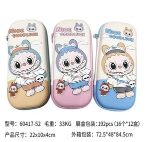 Labubu Estuche de lápices de gran capacidad 23x13x5cm Caja de papelería de dibujos animados súper genial para uso escolar y de oficina Estudiante Niños Niñas - Product Image 3