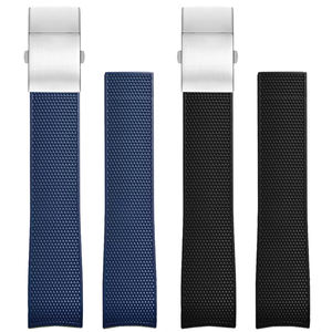 Accesorios de reloj Correa para <span class=keywords><strong>Longines</strong></span> Comas Diving Series L37814 L3.781 Mecánica Hombres Correa de reloj de goma Pulsera de 21mm - Product Image 2