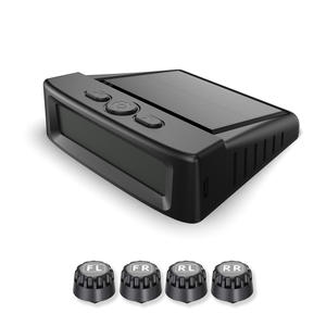 מערכת ניטור לחץ אוויר בצמיגים סולארית אלחוטית <span class=keywords><strong>TPMS</strong></span> <span class=keywords><strong>4</strong></span> חיישנים תצוגה בזמן אמת טמפרטורה ולחץ 0-144 PSI, רכב, רכב שטח - Product Image 3