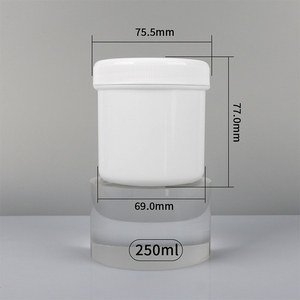 ขวดพลาสติก HDPE สีขาวหลายขนาดพร้อมฝาปิด สำหรับบรรจุอาหาร ยา ผง เครื่องสำอาง วัตถุดิบ บรรจุภัณฑ์เปล่า - Product Image 2