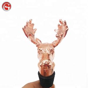 Fait de matériel En Alliage de Zinc et matériau silicone de qualité alimentaire Bouchon de Bouteille De <span class=keywords><strong>Vin</strong></span> Pour Les Cadeaux, Bar fête, Mariage - Product Image 2