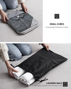 Cubos de embalaje impermeables portátiles de alta calidad, juego de bolsas de equipaje de viaje plegables de peso ligero, Kit organizador de ropa de nailon duradero - Product Image 2