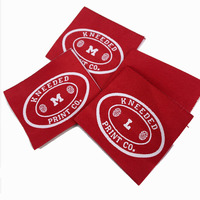 Étiquettes tissées imprimées personnalisées de marque de créateur, impression silicone, paillettes, pour vêtements de bébé, thermocollantes, marque privée