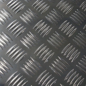 Feuille de plaque à carreaux en aluminium enduit d'usine 1060/3003/5052/6082 plaque de bande de roulement en aluminium soudée enduite coupée par motif à carreaux - Product Image 2