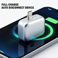Pemisah Daya Penuh AI Tipe C Portabel Pelindung Pengisian Otomatis Pintar untuk iPhone, Smart Watch, Laptop