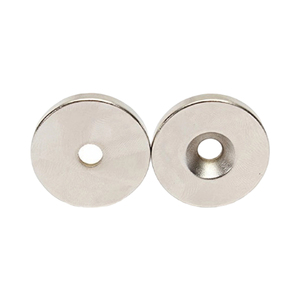 <span class=keywords><strong>Aimant</strong></span> en néodyme personnalisé N35-N52, <span class=keywords><strong>aimant</strong></span> circulaire rond en néodyme avec trou fraisé pour vis - Product Image 2