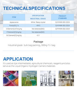 Poudre blanche de N-éthylcarbazole à 99,5 % à prix usine, utilisée pour la synthèse des pigments afin d'améliorer la stabilité de la couleur des pigments - Product Image 5