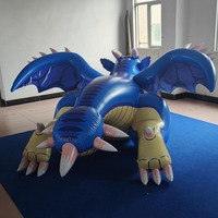 BeiLe Taille Personnalisée Couleur PVC Bleu Dragon Gonflable. gonflable Dragon Fille Poupée avec Sph.adversting Équipement Dragon Poupée