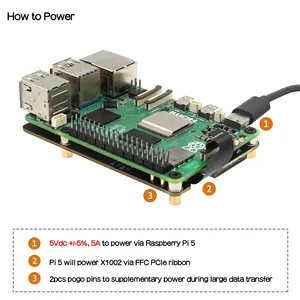 Tarjeta SSD NVMe PCIe M.2 X1002 para Raspberry <span class=keywords><strong>Pi</strong></span> 5 - Product Image 4