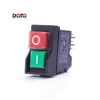 Interrupteur électromagnétique KJD7 18A 120V à bouton-poussoir avec protection contre les sous-tensions et les surcharges pour outils électriques