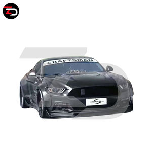 Ventes d'usine 2015-2017, style Rob Design, passages de roues larges pour <span class=keywords><strong>Mustang</strong></span> avec lèvre avant, diffuseur arrière, spoiler - Product Image 2