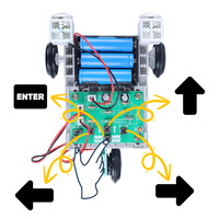 Maker Education Kit de robot programmable STEM DIY Kit de voiture de jouet d'assemblage Le go pour enfants