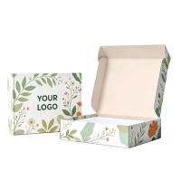 Boîte d'expédition pliable écologique personnalisée en gros pour vêtements, chaussures, sous-vêtements et artisanat, en carton ondulé robuste
