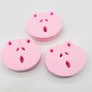 ฟองน้ำทำความสะอาดรูปหมูสีชมพู ดีไซน์รูปสัตว์ สำหรับล้างจานและล้างรถ - Product Image 1
