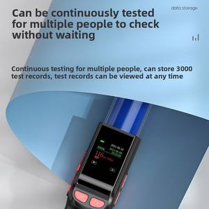 Portátil de alta precisão Digital <span class=keywords><strong>Breath</strong></span> <span class=keywords><strong>Alcohol</strong></span> <span class=keywords><strong>Tester</strong></span> com Alarme Som Três Cores Indicadores LED Função de Memória - Product Image 2