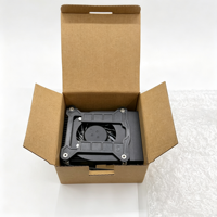 Heatsink CPU Ultra Tipis untuk Casing ITX PC All in One 2 Pipa Panas Tembaga Sirip Aluminium 0.3mm Penutup Aluminium dengan Kipas Pendingin 8010
