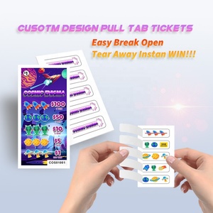 Jeu de cartes personnalisé avec 5 languettes à tirer et billets de loterie à déchirer, thème et gameplay gratuits - Product Image 3