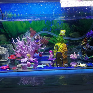 Decoración de <span class=keywords><strong>Acuario</strong></span> con Forma de Pecera de Dibujos Animados, Casa de Piña para Pecera, Adornos para el Hogar, Accesorios para Acuarios, <span class=keywords><strong>Peces</strong></span> - Product Image 4