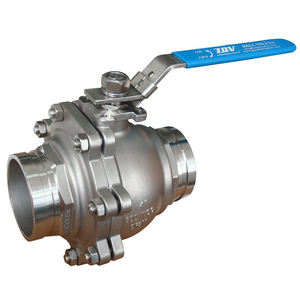 Tekanan tinggi Super dupleks baja tahan karat 2205 2507 beralur ujung katup bola 600WOG <span class=keywords><strong>800PSI</strong></span> 1000PSI - Product Image 2