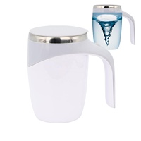 Gobelet électrique en acier inoxydable tasse de mélange rotative magnétique auto-agitante tasse à café automatique en métal avec fonction de mélange automatique